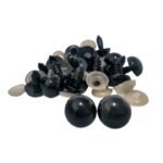 Olhos P/ Amigurumi 10mm Preto – 05 Pares