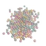 Conta Bola Pérola 6mm Texturizada Abs - 20 Gramas