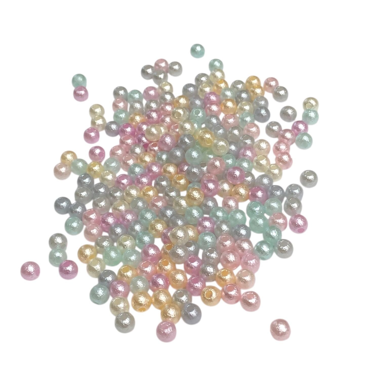 WhatsApp Image 2026-02-27 at 15.31.10 (3) Conta Bola Pérola 6mm Texturizada Abs - 20 Gramas - Imagem 1