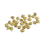 Pingente Coração 7,5mm Abs Dourado Exclusivo - 5 Gramas