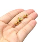 Entremeio Redondo 5x8mm Dourado - 1 Und - Imagem 2