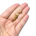 Entremeio Redondo 5x8mm Dourado - 1 Und - Imagem 3