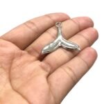 Pingente Calda Sereia 30mm Níquel - 1 Und - Imagem 4