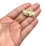 Pingente Retangular C/3 Saídas 29mm Dourado - 1 Und - Imagem 2