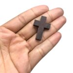 Pingente Cruz 23x33mm Madeira - 1 Und - Imagem 2