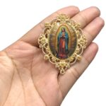 Entremeio Oval N.Sra Aparecida 48x61mm Dourado – 1 Und - Imagem 5