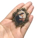 Entremeio Oval N.Sra Aparecida 48x61mm Ouro Velho - 1 Und - Imagem 2