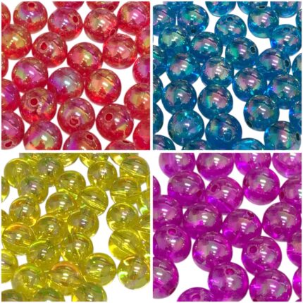 Conta Bola Lisa 10mm Irizada - 20 Gramas