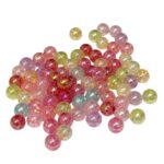 Conta Bola Craquelada 8mm Irizada – 20 Gramas