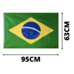 Bandeira Brasil Tecido 0,63×0,95cm – 1 Und - Imagem 2
