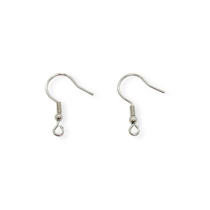 Base Brinco Anzol 19mm Níquel - 10 Pares