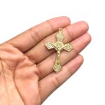 Pingente Cruz 41mm Dourado - 1 Und - Imagem 2