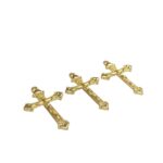 Pingente Cruz 39mm Dourado – 1 Und - Imagem 3