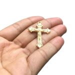 Pingente Cruz 39mm Dourado – 1 Und - Imagem 4