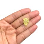 Entremeio Oval N.Sra Das Graças 15x20mm Dourado - 1 Und - Imagem 2