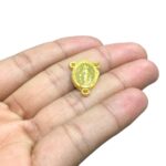 Entremeio Oval N.Sra Das Graças 15x20mm Dourado - 1 Und - Imagem 4