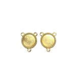 Pingente Oval P/ Chaton Dourado 19mm – 1 Und
