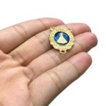 Entremeio N.Sra Aparecida 28mm C/ Resina Dourado - 1 Und - Imagem 4