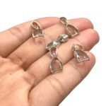 Terminal Jacaré 20mm Latão Níquel - 5 Unds - Imagem 3