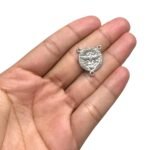 Entremeio Redondo Espírito Santo 21mm Níquel - 1 Und - Imagem 2