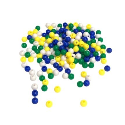 Conta Bola 6mm Brasil Leitosa - 20 Gramas