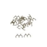 Entremeio Garfinho Duplo 17mm Níquel - 20 Unds