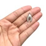 Pingente Pata Caranguejo 22mm Níquel - 1 Und - Imagem 2