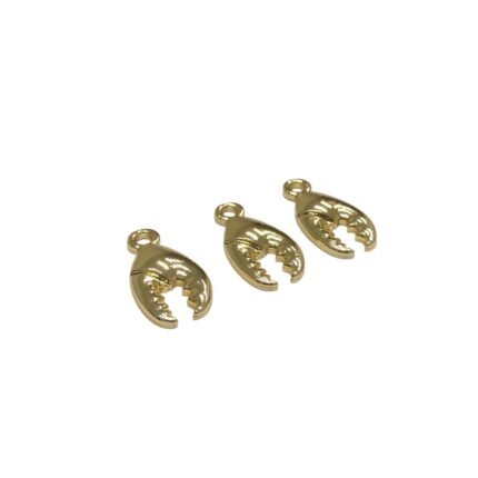 Pingente Pata Caranguejo 22mm Dourado – 1 Und