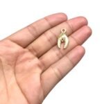 Pingente Pata Caranguejo 22mm Dourado – 1 Und - Imagem 2