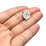 Entremeio Oval N. Senhora 21mm Níquel - 1 Und - Imagem 3