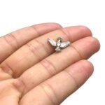 Pingente Pomba 12mm Níquel - 1 Und - Imagem 4