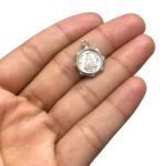 Pingente Redondo N. Sra Aparecida 19mm Níquel - 1 Und - Imagem 2