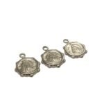 Pingente Redondo N. Sra Aparecida 19mm Níquel - 1 Und - Imagem 3