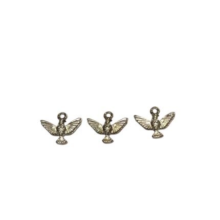 Pingente Pomba 12mm Níquel - 1 Und