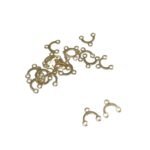 Entremeio Garfinho 10mm Dourado – 20 Unds