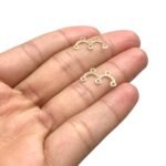 Entremeio Garfinho 17mm Duplo Dourado – 20 Unds - Imagem 3