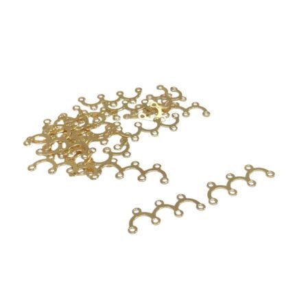 Entremeio Garfinho Triplo 24mm Níquel – 20 Unds