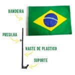 Bandeira Brasil 19x30cm C/Haste P/Carro – 1 Und - Imagem 2