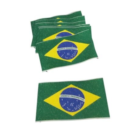 Etiqueta Bandeira Brasil 50x86mm - 10 Unds