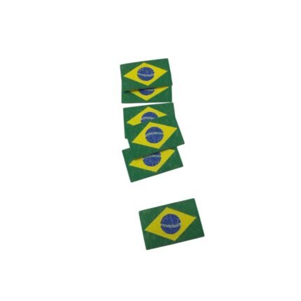 Etiqueta Bandeira Brasil 25x40mm - 6 Unds