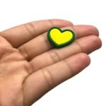 Aplique Emborrachado Coração Brasil 20mm – 1 Und - Imagem 4