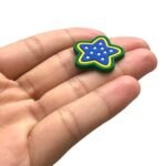 Aplique Emborrachado Estrela Brasil 24mm – 1 Und - Imagem 4