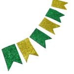 Aplique Eva Bandeira C/ Glitter Brasil - 12 Unds