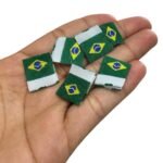 Etiqueta Bandeira Brasil 12x15mm - 10 Unds - Imagem 3