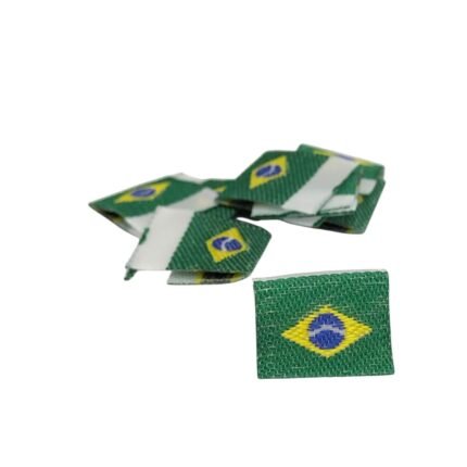 Etiqueta Bandeira Brasil 12x15mm - 10 Unds