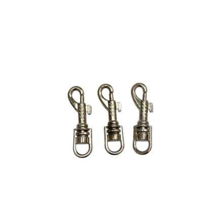 Fecho Mosquetão 12x47mm Níquel – 1 Und