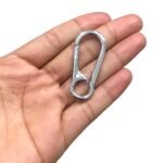 Fecho Mosquetão 23x48mm Níquel – 1 Und - Imagem 2