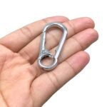 Fecho Mosquetão 23x48mm Níquel – 1 Und - Imagem 4