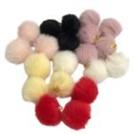 Pingente Tecido Bola 20mm Pelúcia - 1 Und