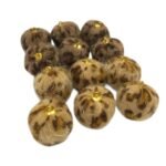 Pingente Tecido Bola 20mm Pelúcia – 1 Und